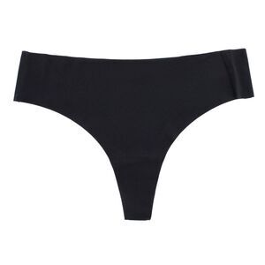 CTM Women's No-Show Smooth Stretch Comfort Thong